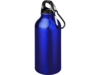 Бутылка для воды с карабином Oregon, 400 мл (синий) 400 мл (Изображение 1)