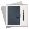 Подарочный набор Ritz, синий (ежедневник, ручка) (Изображение 1)