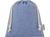 Средняя подарочная сумка Pheebs из переработанного хлопка 1,5 л (синий) 1,5л (Изображение 2)