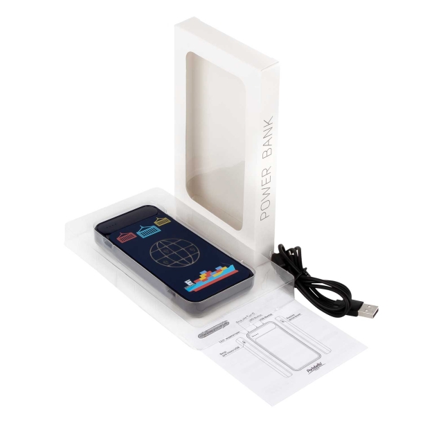 Внешний аккумулятор с подсветкой Starlight Plus PB 10000 mAh, синий (Изображение 4)