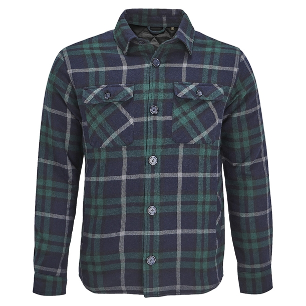 Куртка рубашка мужская NOAH, зелен.,XS/S(0),100%хлопок,180 г/м2;подкладка и утеплитель:100%полиэстер (Изображение 1)