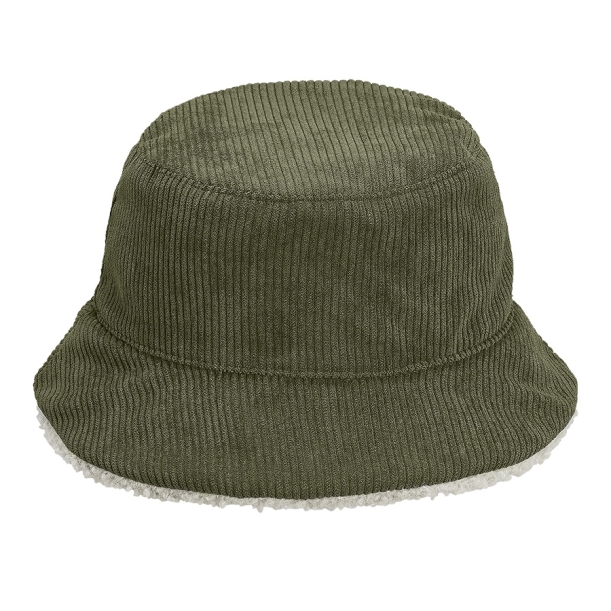 Панама женская BUCKET 2IN1, хаки/бежевый ,S/M,100% полиэстер; подкл шерпа 100% полиэстер, 420 г/м2 (Изображение 1)