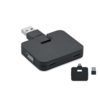 4-портовый USB-концентратор с к (черный) (Изображение 1)