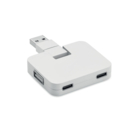 4-портовый USB-концентратор с к (белый)
