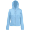 Толстовка "Lady-Fit Hooded Sweat Jacket", небесно-голубой_M, 75% х/б, 25% п/э, 280 г/м2 (Изображение 1)