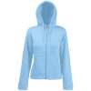 Толстовка "Lady-Fit Hooded Sweat Jacket", небесно-голубой_M, 75% х/б, 25% п/э, 280 г/м2 (Изображение 1)