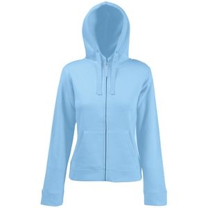 Толстовка "Lady-Fit Hooded Sweat Jacket", небесно-голубой_M, 75% х/б, 25% п/э, 280 г/м2 (Изображение 1)