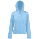 Толстовка &quot;Lady-Fit Hooded Sweat Jacket&quot;, небесно-голубой_XS, 75% х/б, 25% п/э, 280 г/м2