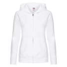 Толстовка &quot;Lady-Fit Hooded Sweat Jacket&quot;, белый_XS, 75% х/б, 25% п/э, 280 г/м2