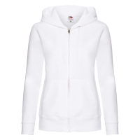 Толстовка "Lady-Fit Hooded Sweat Jacket", белый_XS, 75% х/б, 25% п/э, 280 г/м2