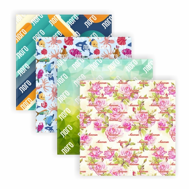 Платок с печатью на заказ ColorSharm, S (Изображение 1)