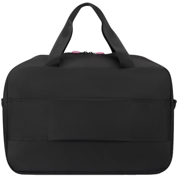 Сумка дорожная Compact Neon, черная с розовым (Изображение 3)