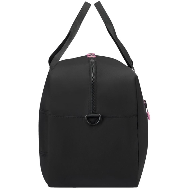 Сумка дорожная Compact Neon, черная с розовым (Изображение 4)
