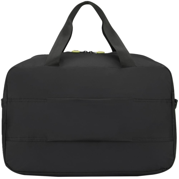 Сумка дорожная Compact Neon, черная с зеленым (Изображение 3)