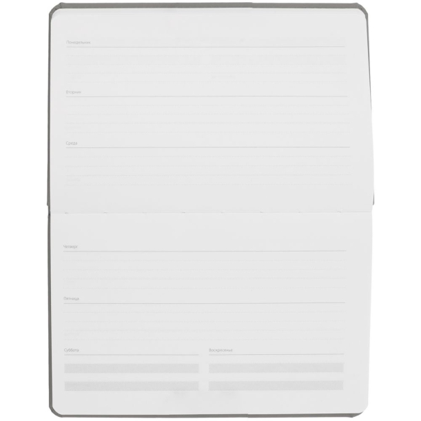 Еженедельник Urban, недатированный, серый (Изображение 6)