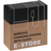 Зарядная станция c часами E-Store для смартфона, часов и наушников, черная (Изображение 11)