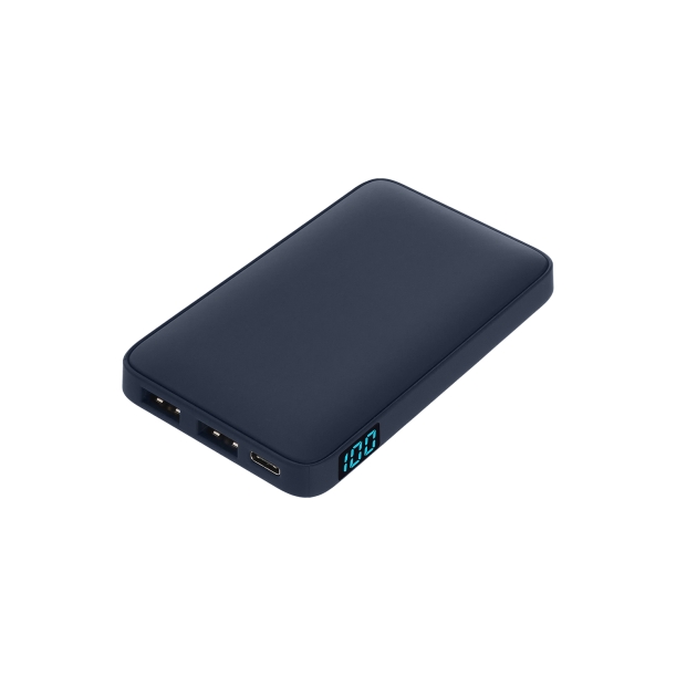 Внешний аккумулятор с подсветкой Ancor 5000 mAh, синий (Изображение 1)