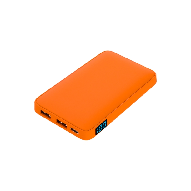 Внешний аккумулятор с подсветкой Ancor 5000 mAh, оранжевый (Изображение 1)