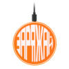 Беспроводное зарядное устройство с подсветкой 15W Auris, оранжевое (Изображение 2)