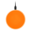 Беспроводное зарядное устройство с подсветкой 15W Auris, оранжевое (Изображение 3)