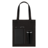 Подарочный набор Medium, черный (шоппер, ежедневник, ручка, термобутылка) (Изображение 1)
