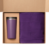 Подарочный набор Palermo, Cella, фиолетовый (плед, термокружка) (Изображение 2)