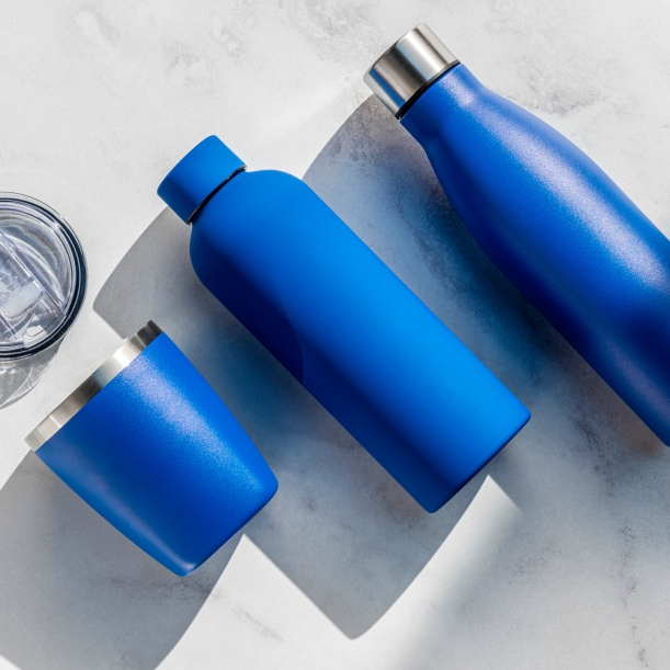 Термобутылка вакуумная герметичная Prima Ultramarine, ярко-синяя (Изображение 6)