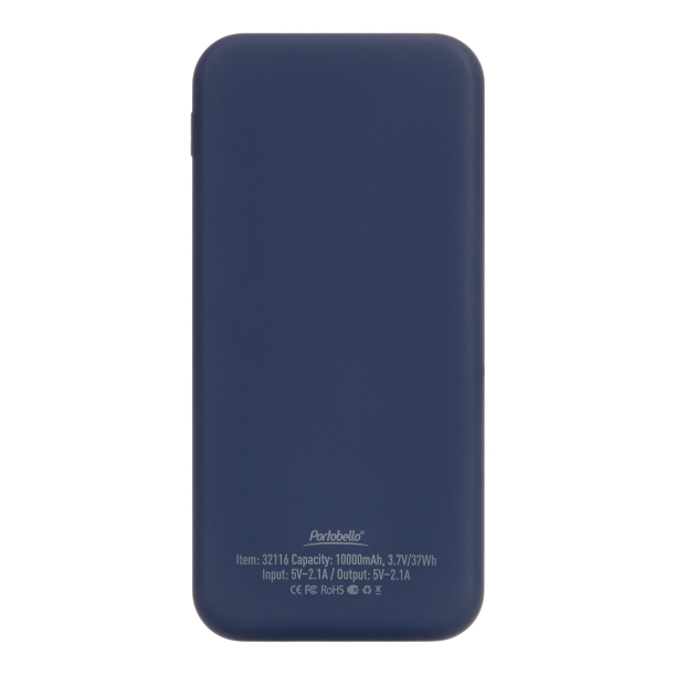 Внешний аккумулятор с подсветкой Luce 10000 mAh, синий (Изображение 5)