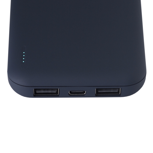 Внешний аккумулятор с подсветкой Luce 10000 mAh, синий (Изображение 7)