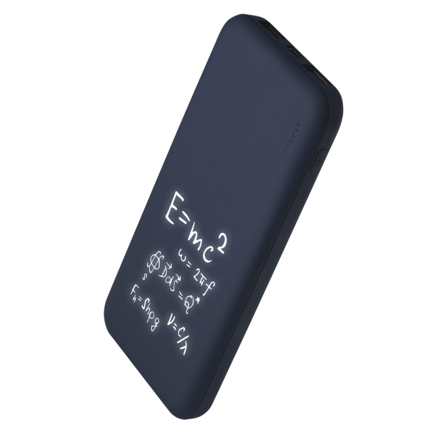 Внешний аккумулятор с подсветкой Luce 10000 mAh, синий (Изображение 9)