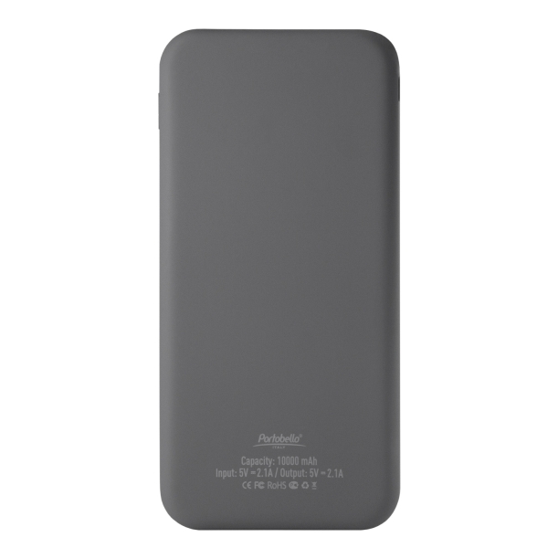 Внешний аккумулятор с подсветкой Luce 10000 mAh, серый (Изображение 3)