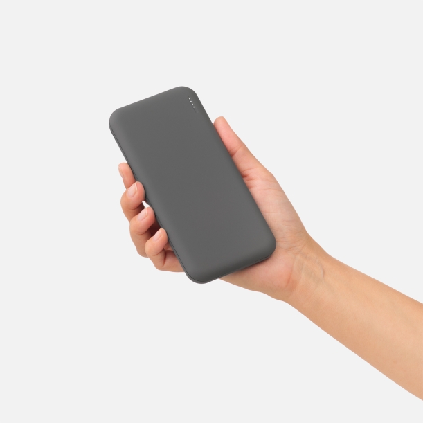Внешний аккумулятор с подсветкой Luce 10000 mAh, серый (Изображение 6)