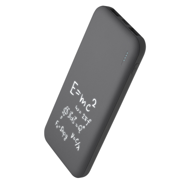 Внешний аккумулятор с подсветкой Luce 10000 mAh, серый (Изображение 8)