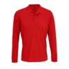 Рубашка поло с длинным рукавом Prime LSL, красная, размер XS (Изображение 1)