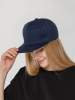 Бейсболка Snapback с прямым козырьком, темно-синяя (Изображение 6)