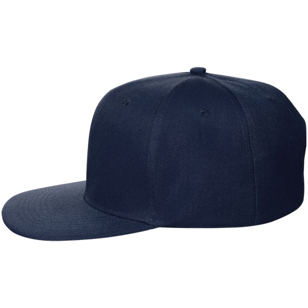 Бейсболка Snapback с прямым козырьком, темно-синяя (Изображение 2)