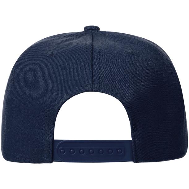 Бейсболка Snapback с прямым козырьком, темно-синяя (Изображение 3)