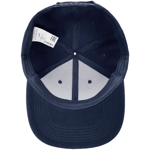 Бейсболка Snapback с прямым козырьком, темно-синяя (Изображение 4)