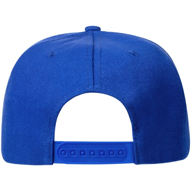Бейсболка Snapback с прямым козырьком, ярко-синяя (Изображение 3)