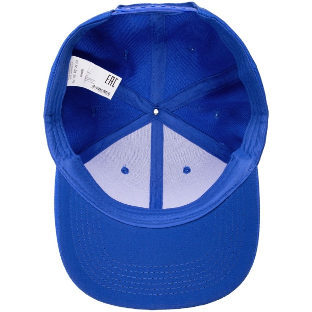 Бейсболка Snapback с прямым козырьком, ярко-синяя (Изображение 4)