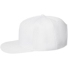 Бейсболка Snapback с прямым козырьком, белая (Изображение 2)