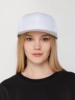 Бейсболка Snapback с прямым козырьком, белая (Изображение 6)