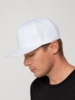 Бейсболка Snapback с прямым козырьком, белая (Изображение 8)