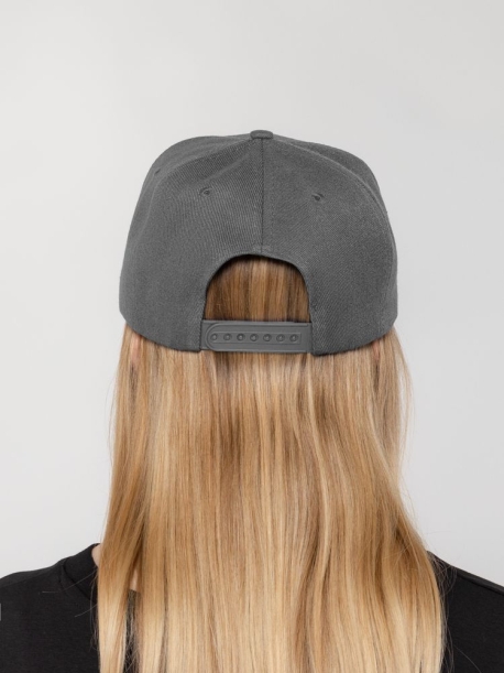 Бейсболка Snapback с прямым козырьком, серая (Изображение 8)