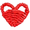 Плетеная фигурка Adorno, красное сердце (Изображение 1)