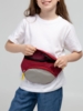 Поясная сумка детская Kiddo, бордовая с серым (Изображение 6)