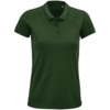 Рубашка поло женская Planet Women, темно-зеленая, размер XS (Изображение 1)