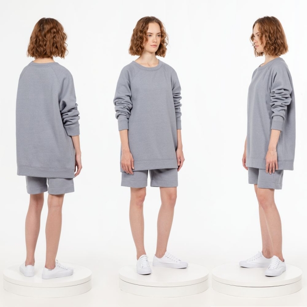 Свитшот унисекс S1, серый, размер XL/XXL (Изображение 3)