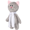 Мягкая игрушка Beastie Toys, котик с белым шарфом (Изображение 2)