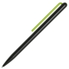 Шариковая ручка GrafeeX в чехле, черная с зеленым (Изображение 1)